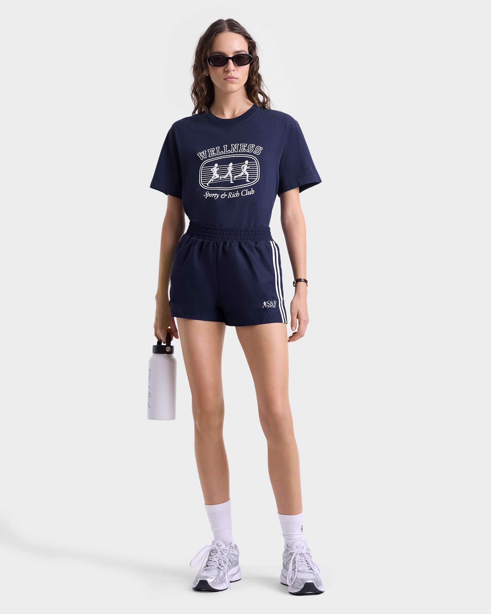Paris Marathon T-Shirt - Navy/White