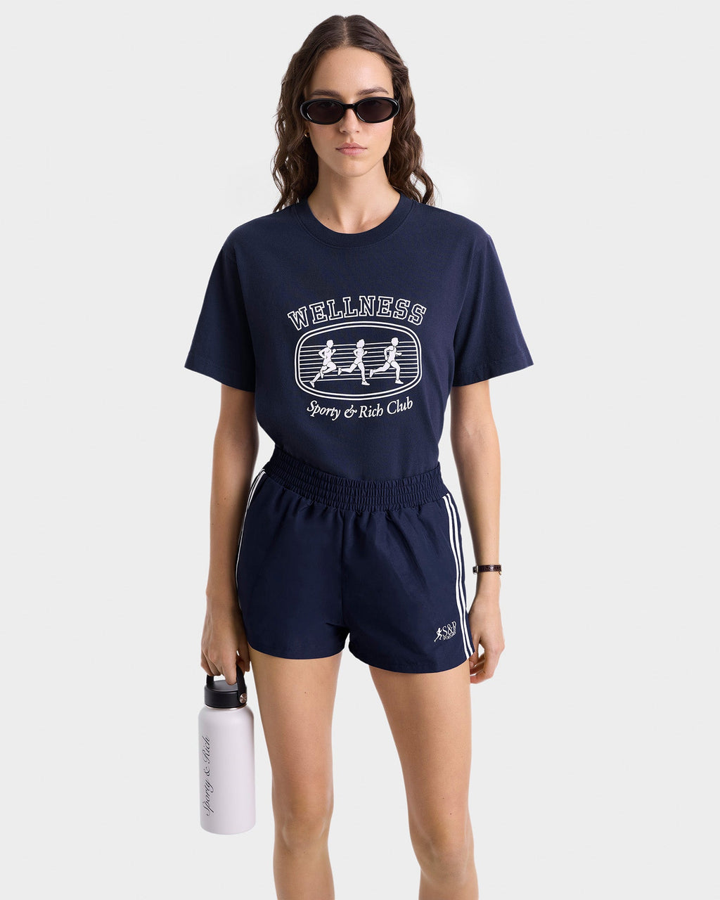 Paris Marathon T-Shirt - Navy/White