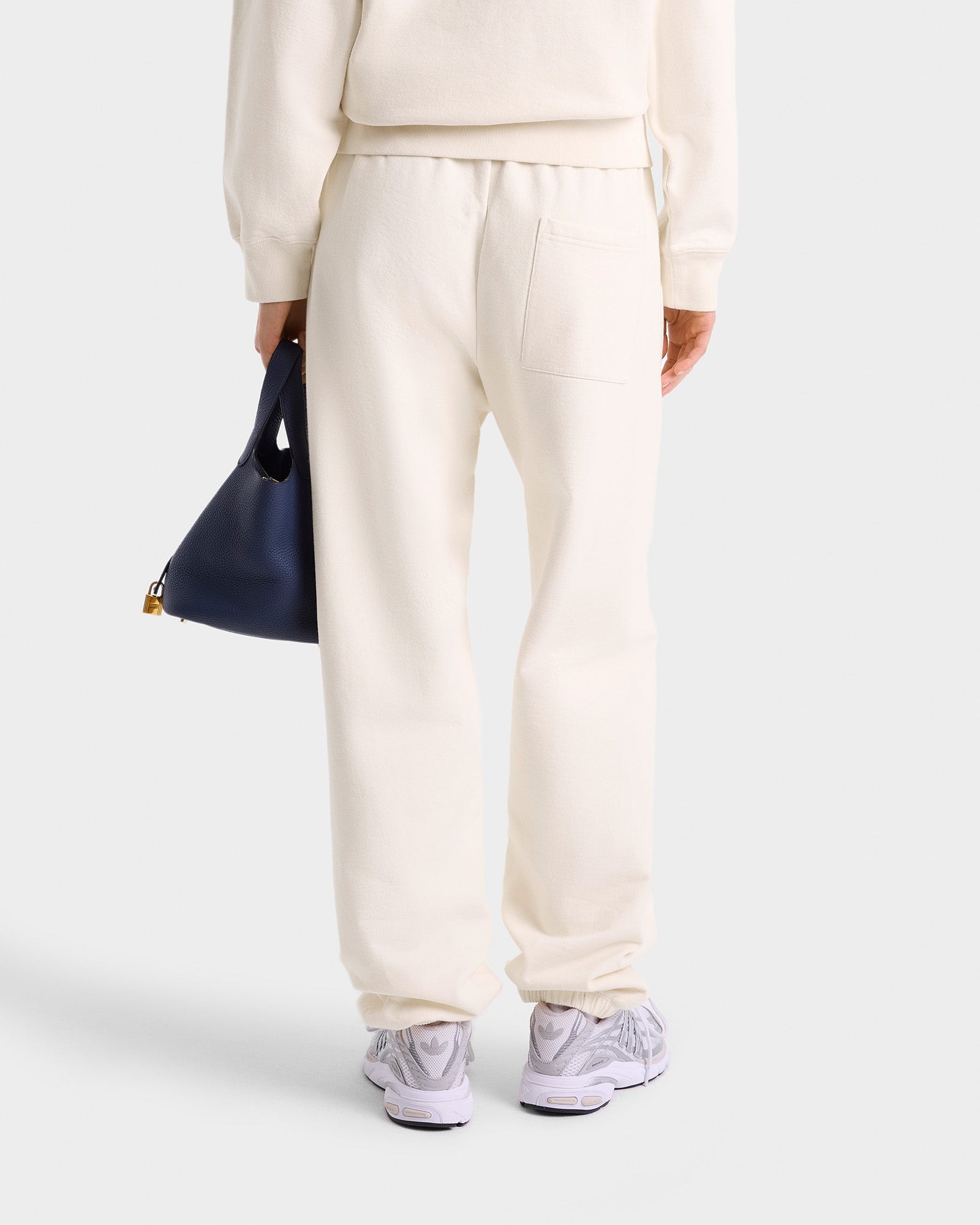 Wellness Club Embroidered Sweatpant - Cream/Navy