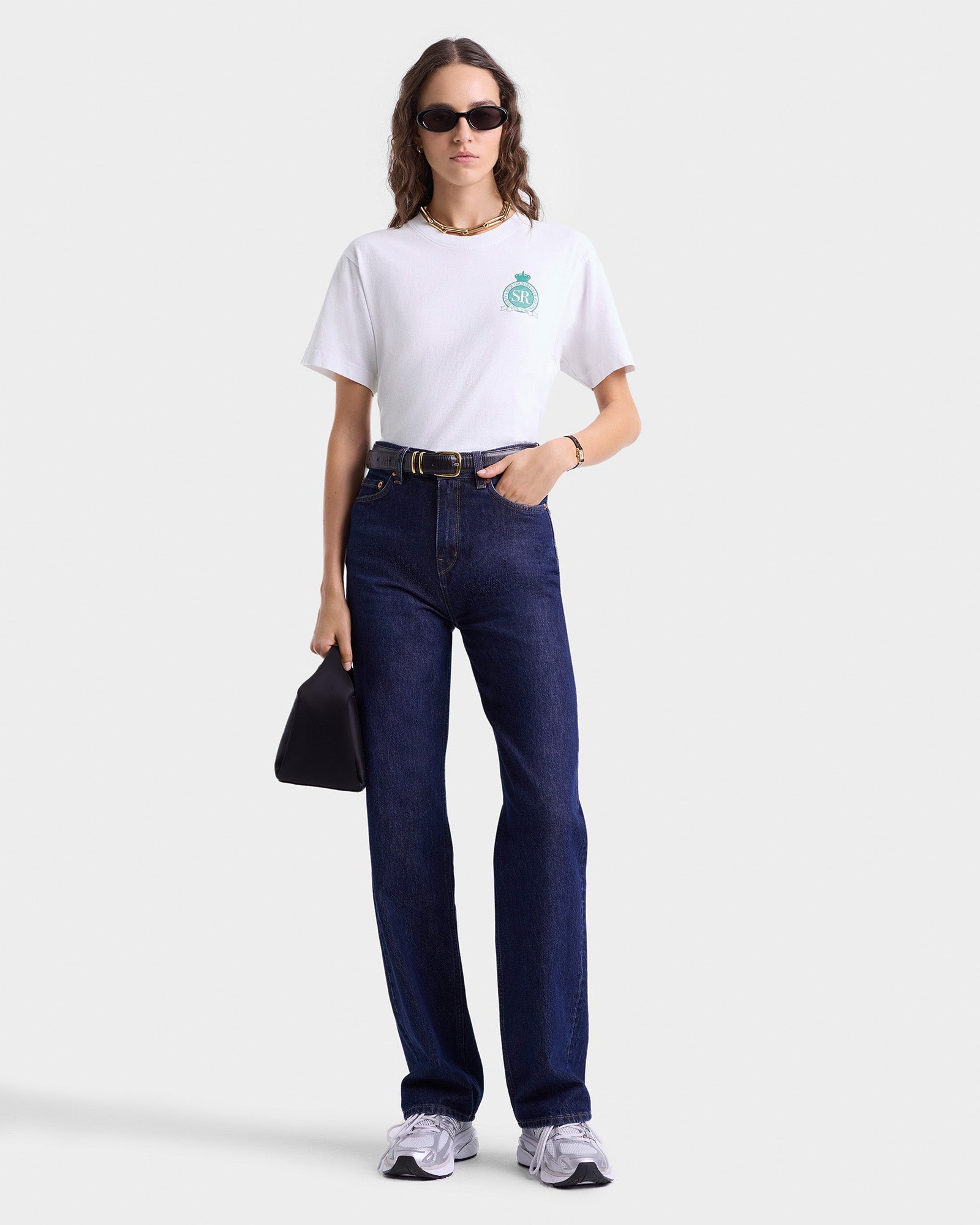 Royal Club T-Shirt - White/Spring Green