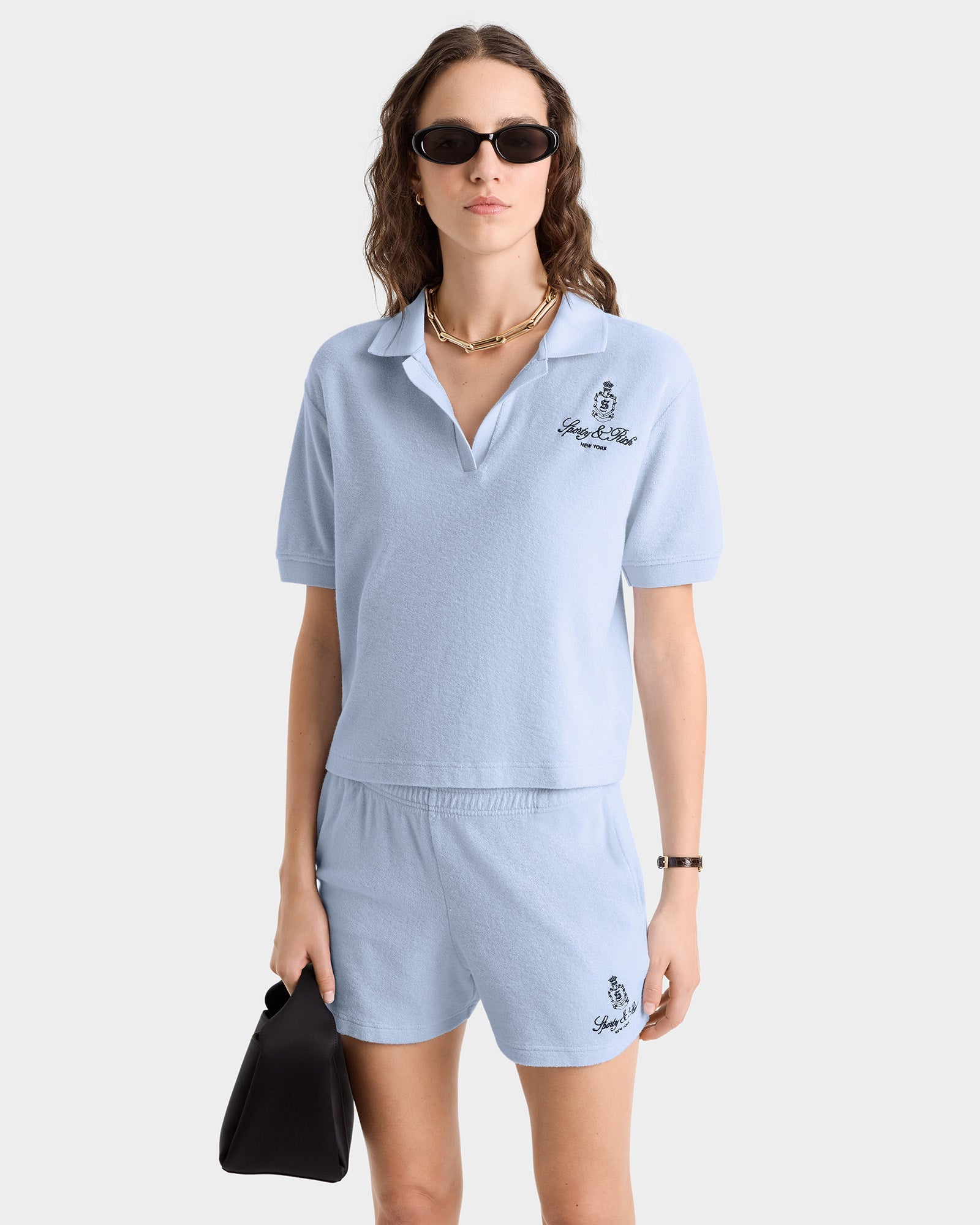 Vendome Terry Polo - Ciel/Navy