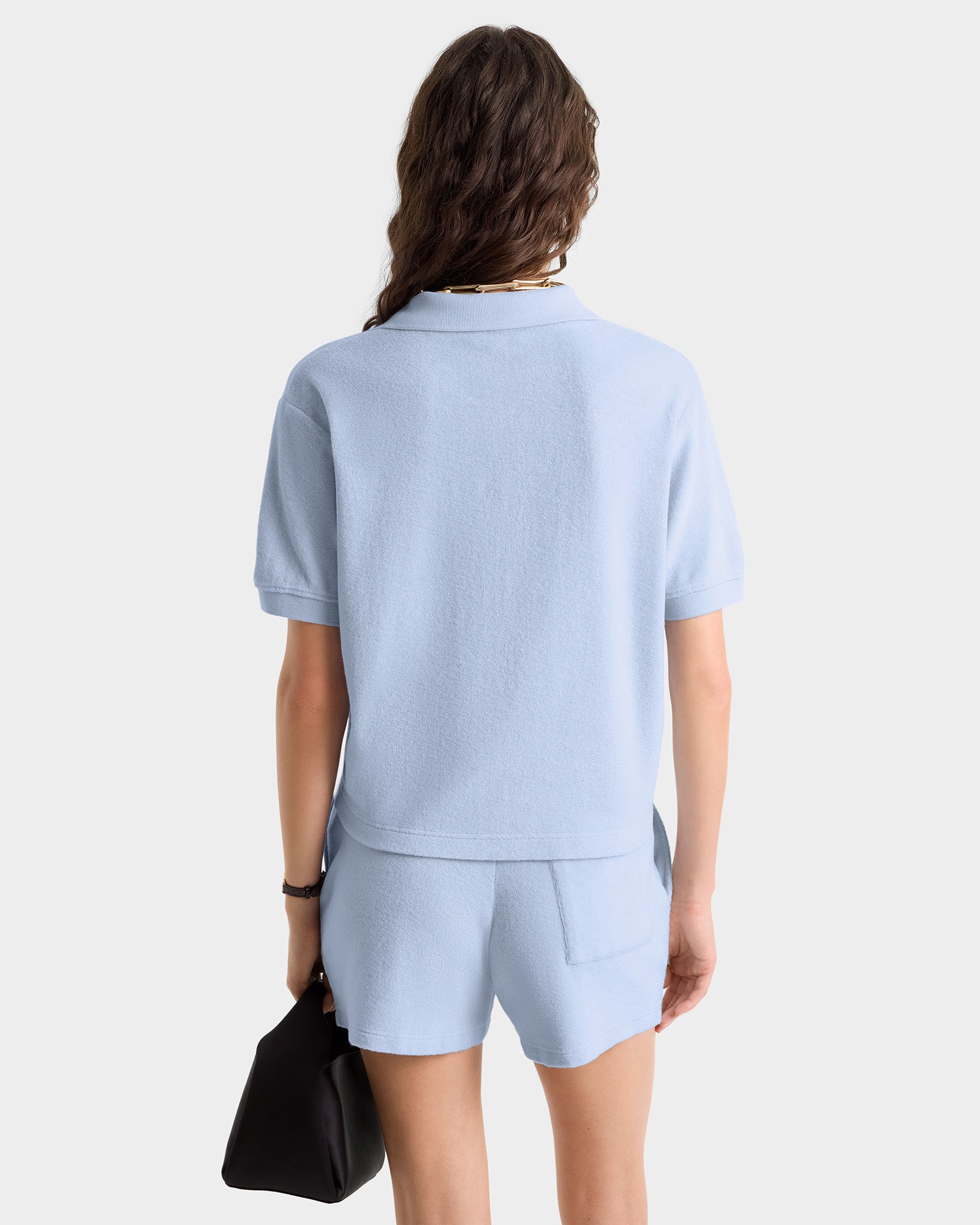 Vendome Terry Polo - Ciel/Navy