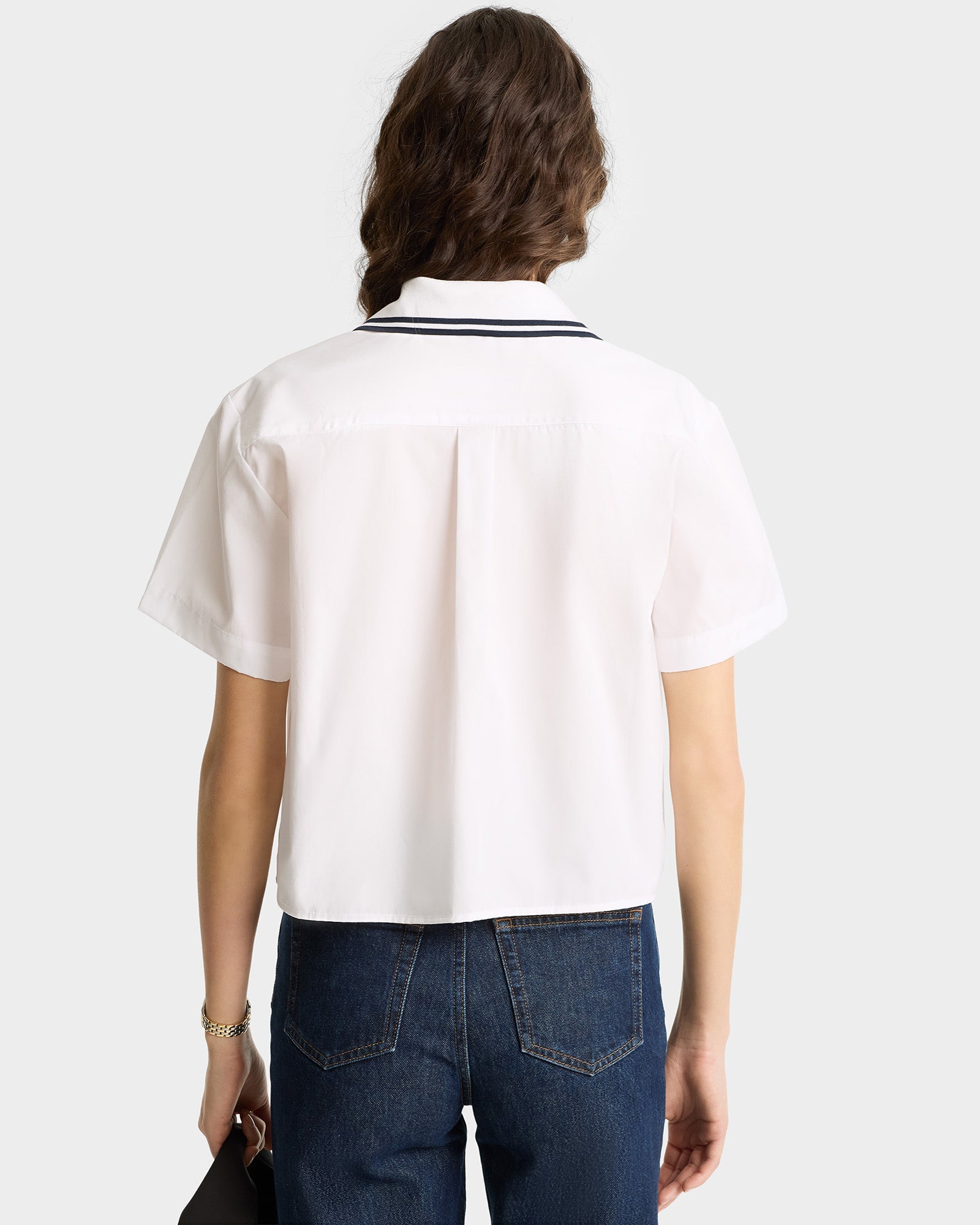 SRC Sailor Shirt - White/Navy
