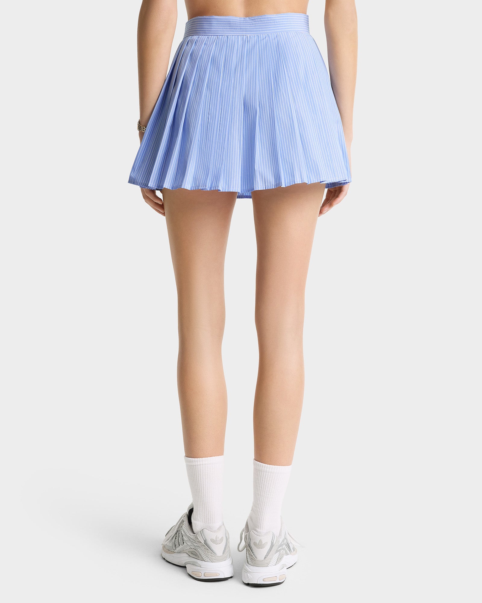 SRC Anae Skirt - Light Blue Striped/White