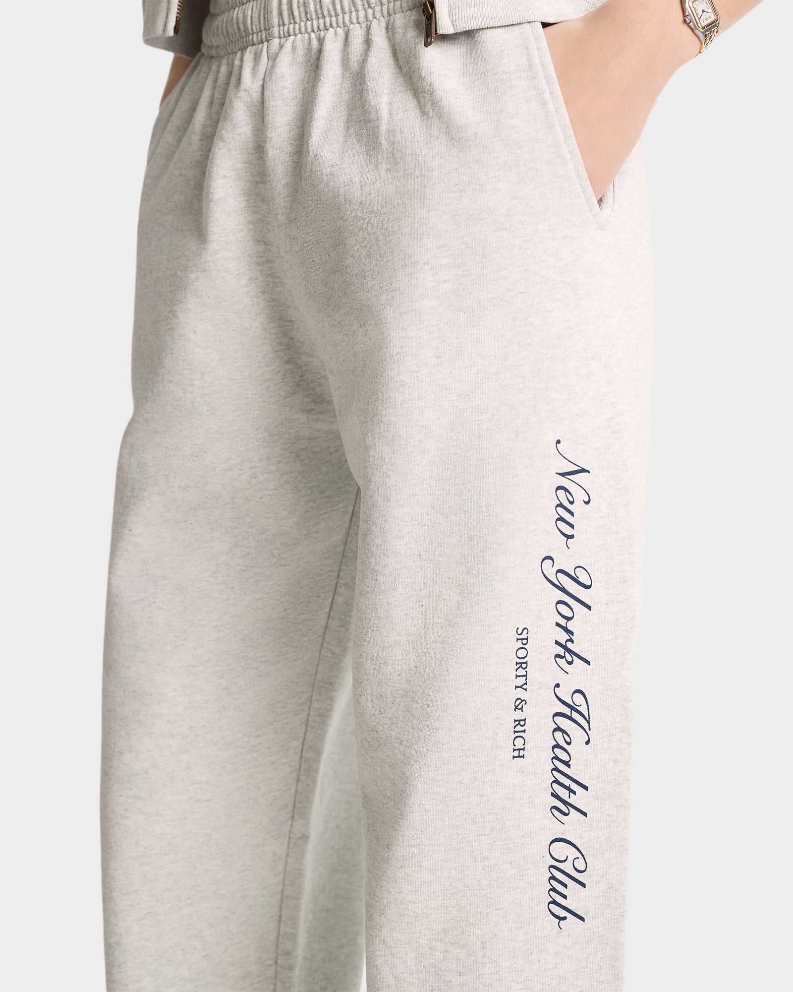 NY Health Club Sweatpant - Heather Gray/Navy
