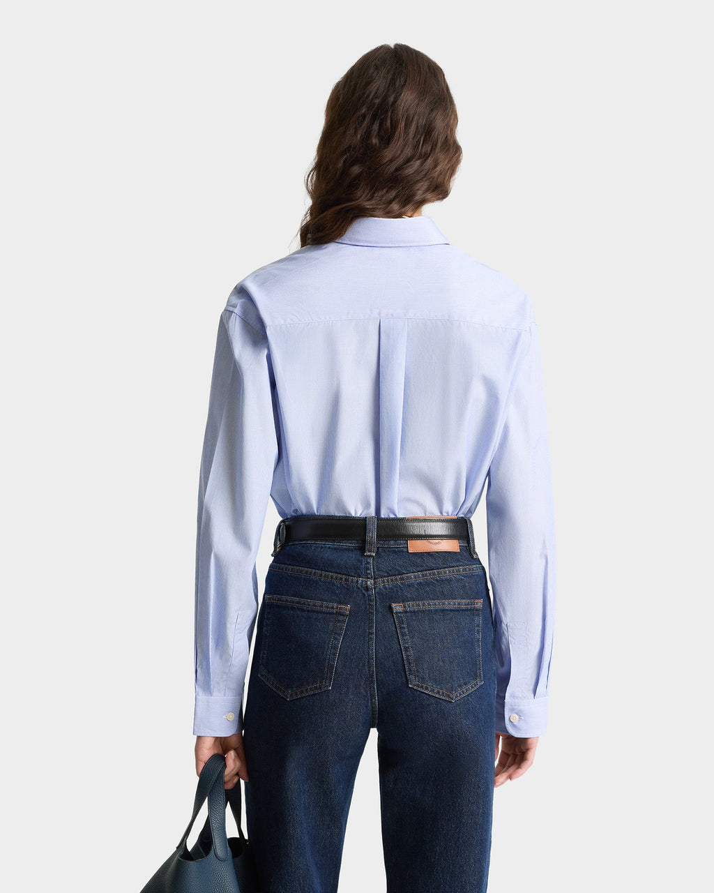 Oversized Shirt - blue stripped