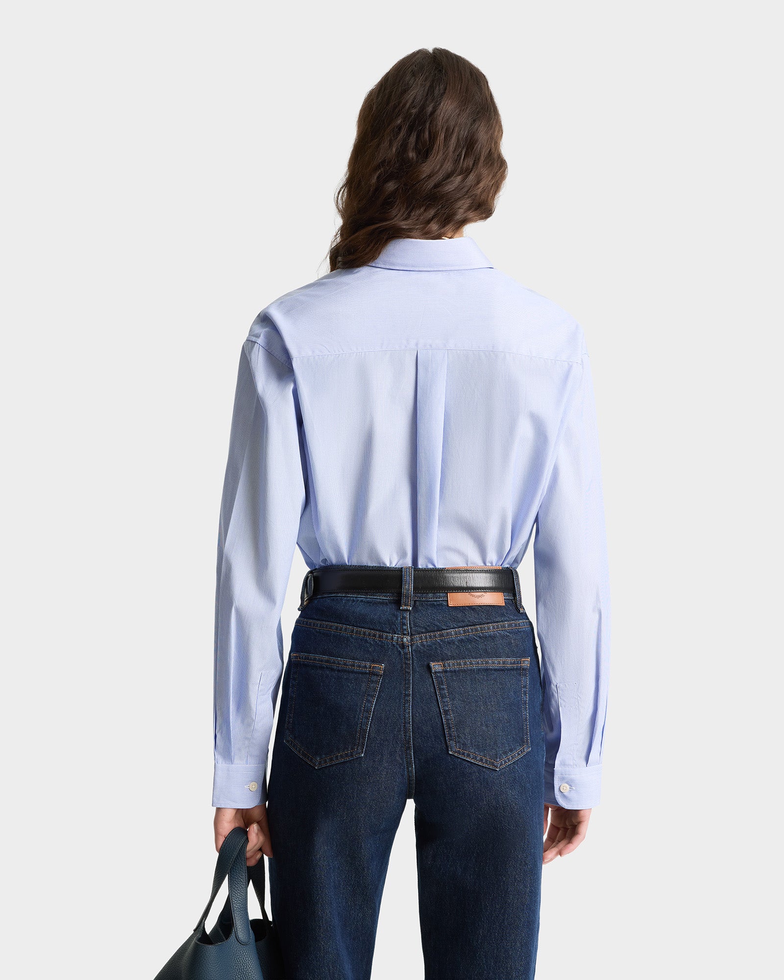 Oversized Shirt - blue stripped