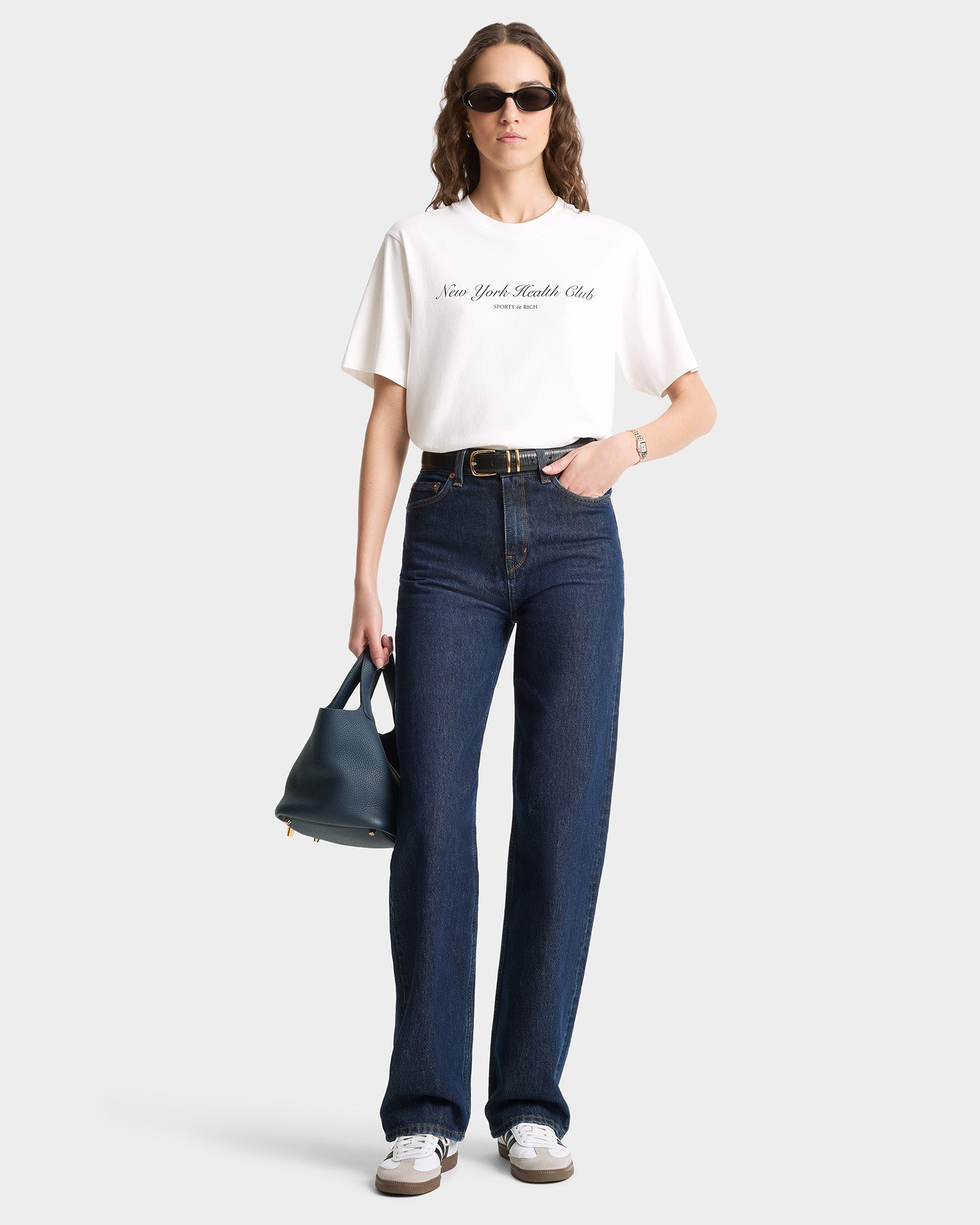 NY Health Club T-Shirt - White/Navy