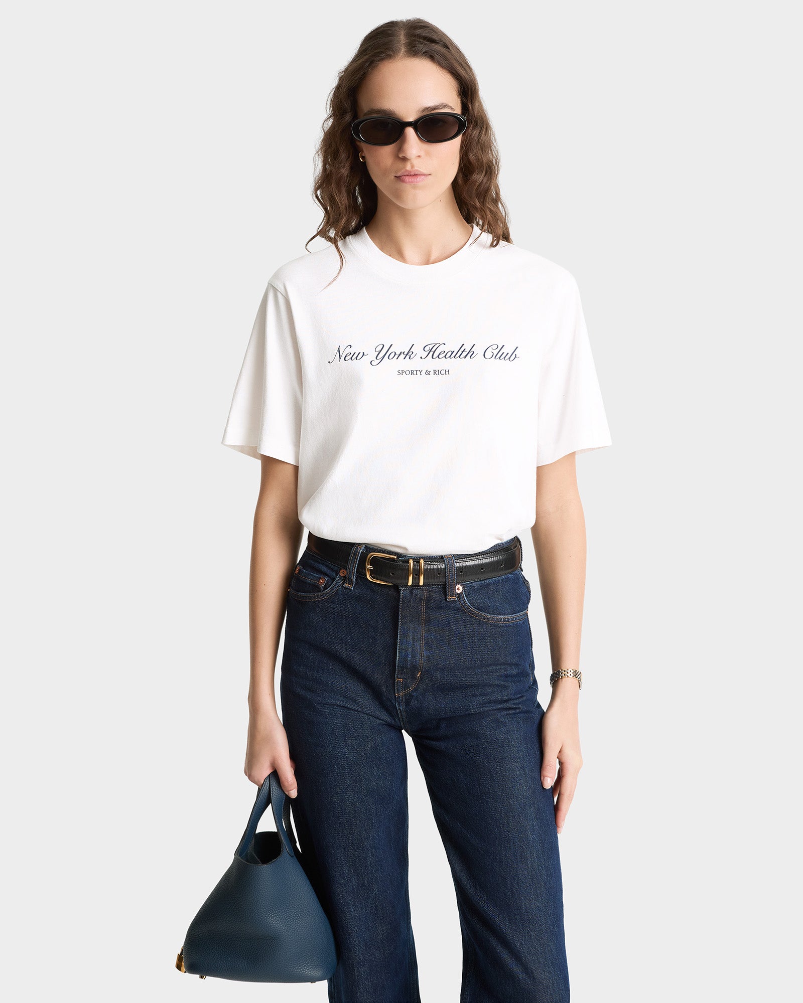 NY Health Club T-Shirt - White/Navy