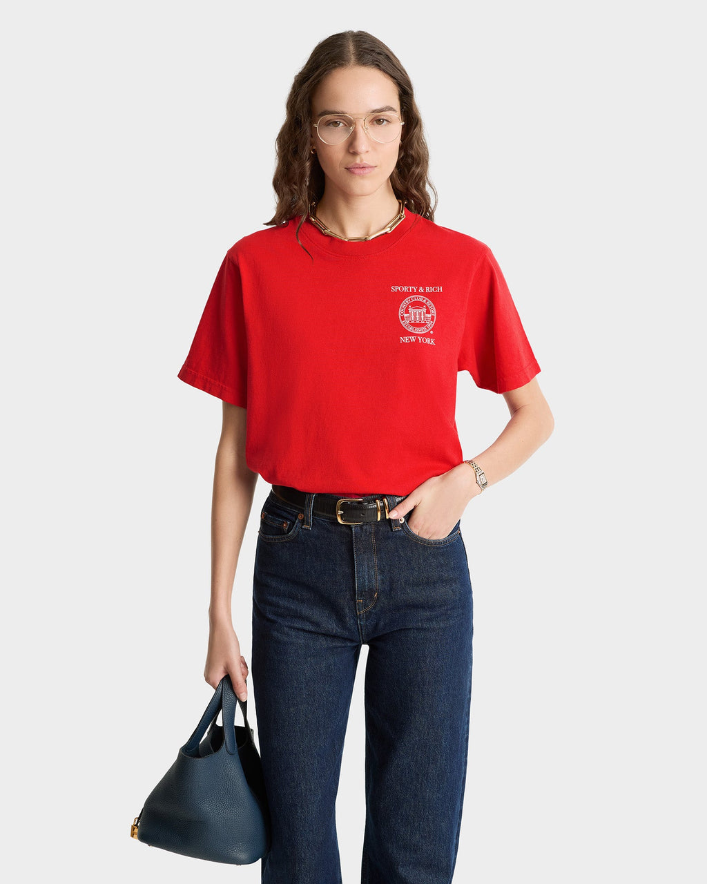 NY Resort T-Shirt - Ruby/White