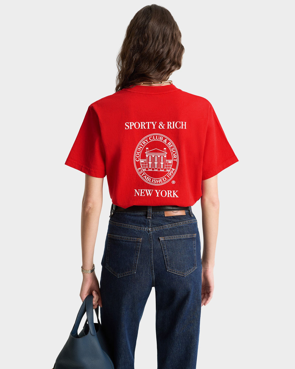 NY Resort T-Shirt - Ruby/White