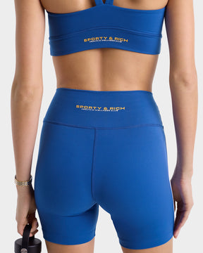 Bold Health Biker Short - Team Blue/Gold