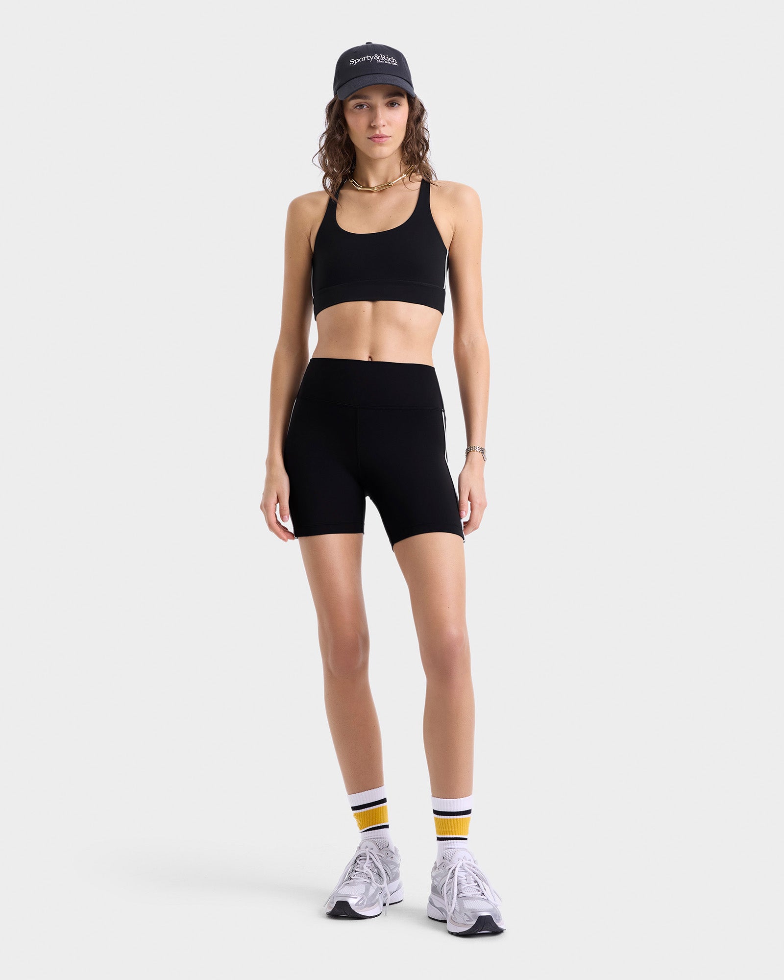 Bold Health Biker Short - Black/Gold
