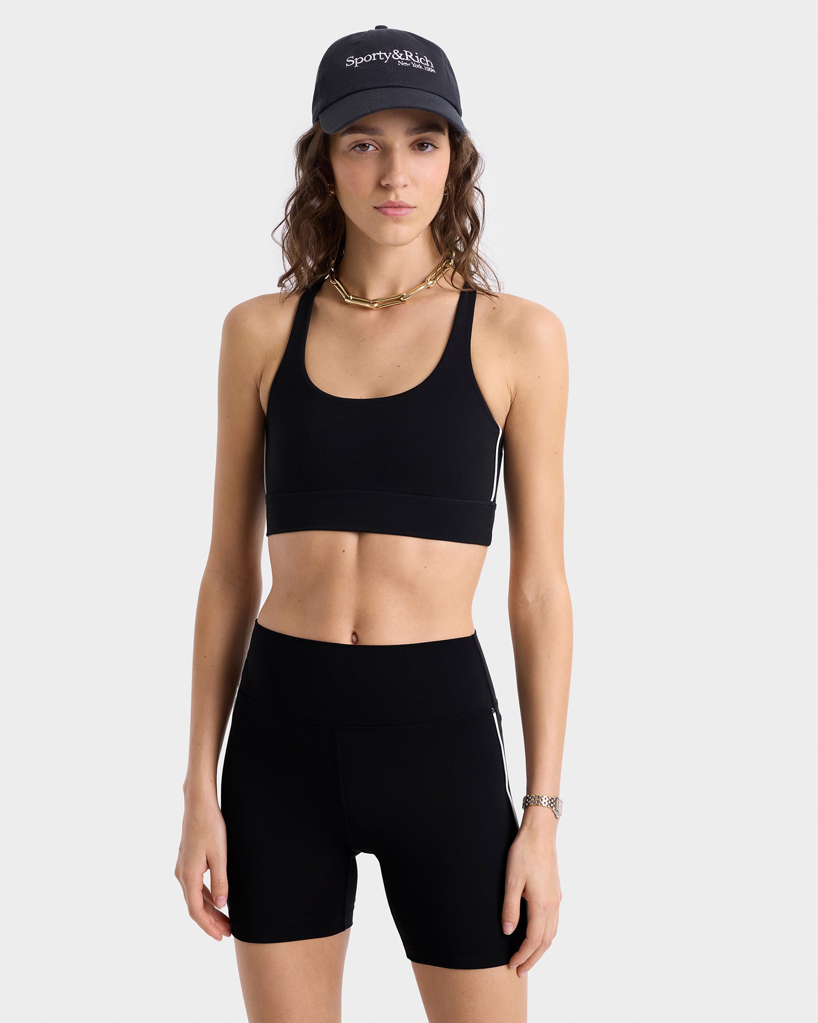 Bold Health Biker Short - Black/Gold