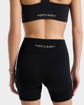 Bold Health Biker Short - Black/Gold