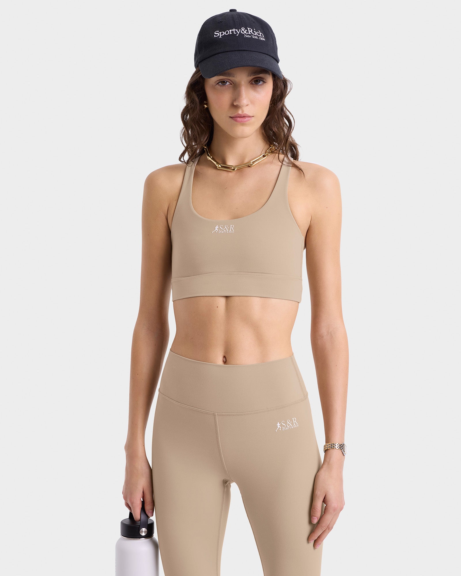 SR Runner Legging - Elephant/White