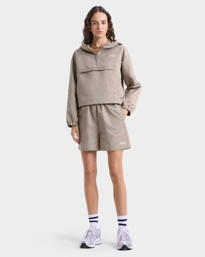 SR Runner Nylon Quarter Zip - Elephant/White