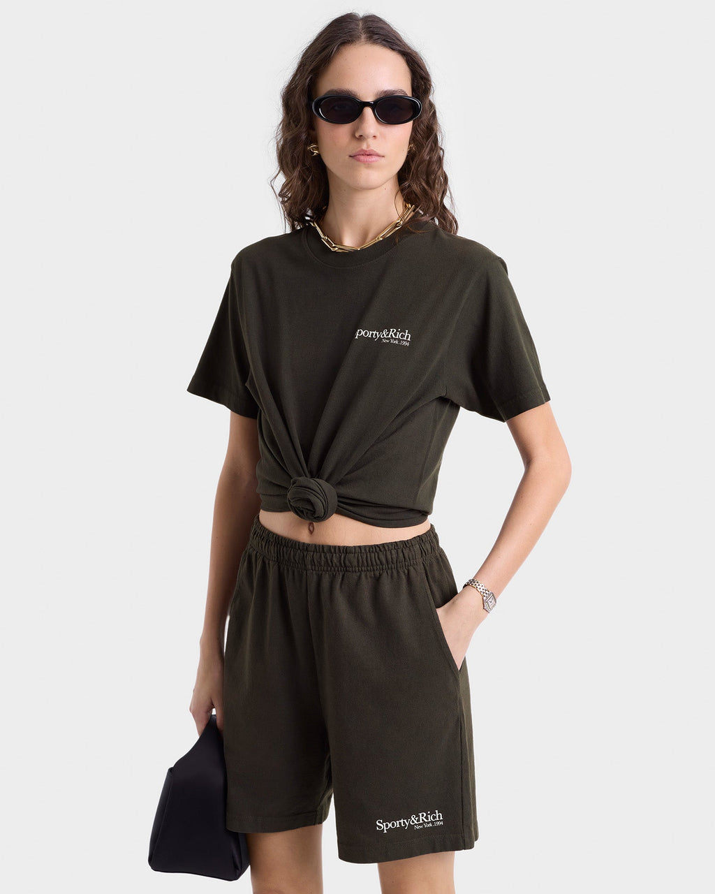 HWCNY Gym Short - Faded Black/White