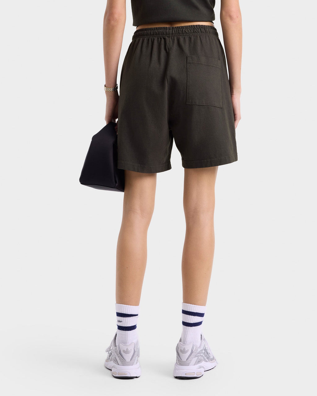 HWCNY Gym Short - Faded Black/White