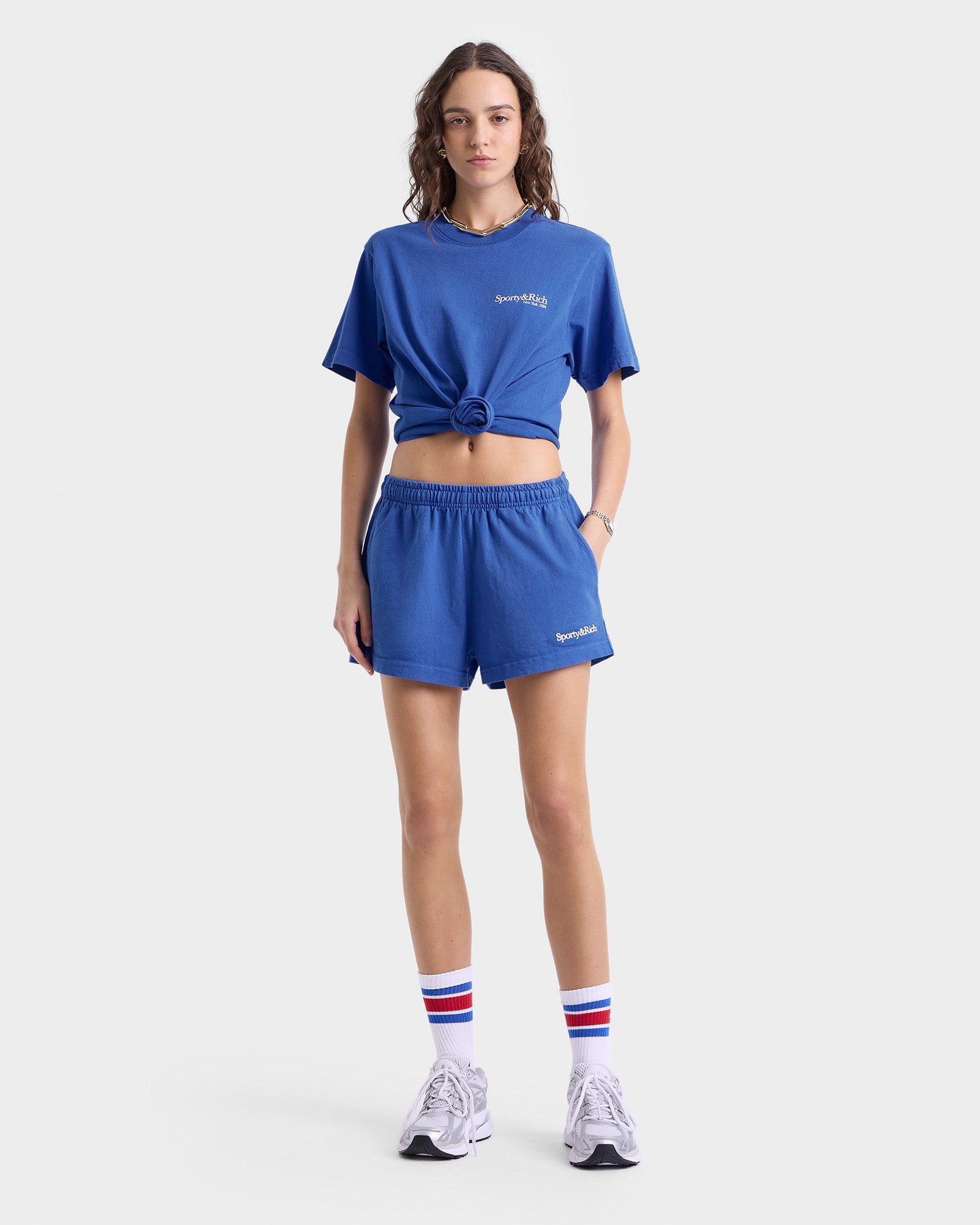 Serif Logo Disco Short - Team Blue/White