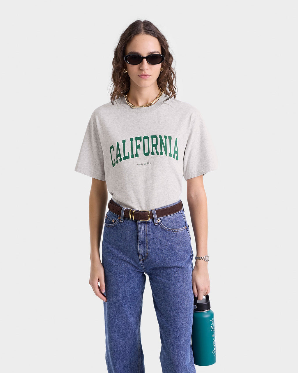 California T-Shirt - Heather Gray/Alpine
