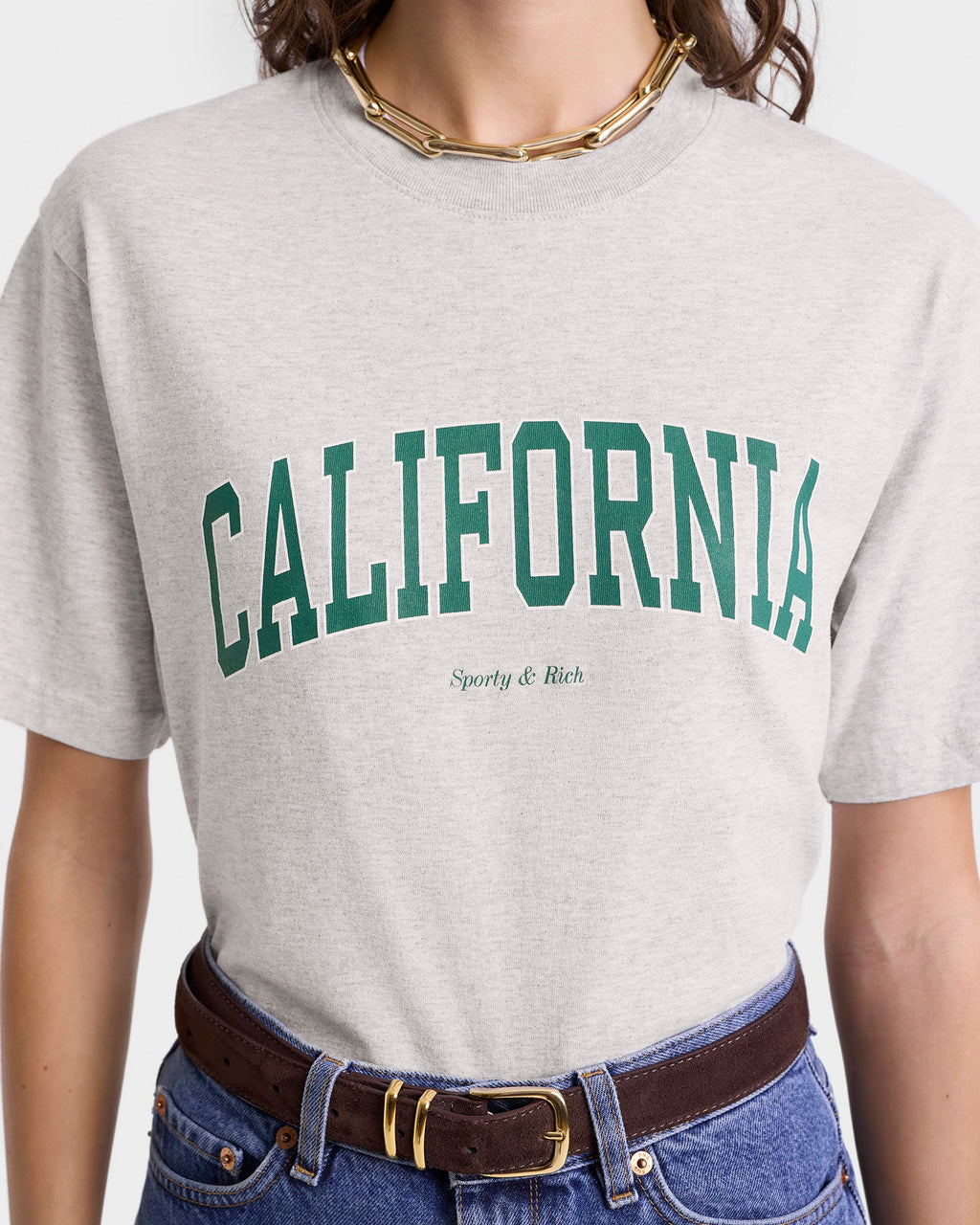 California T-Shirt - Heather Gray/Alpine