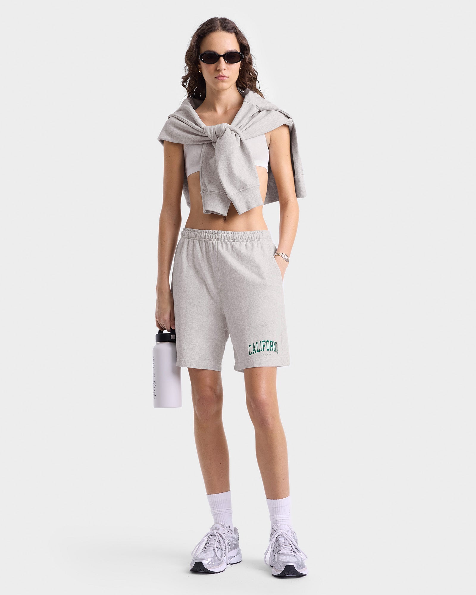 California Gym Short - Heather Gray/Alpine