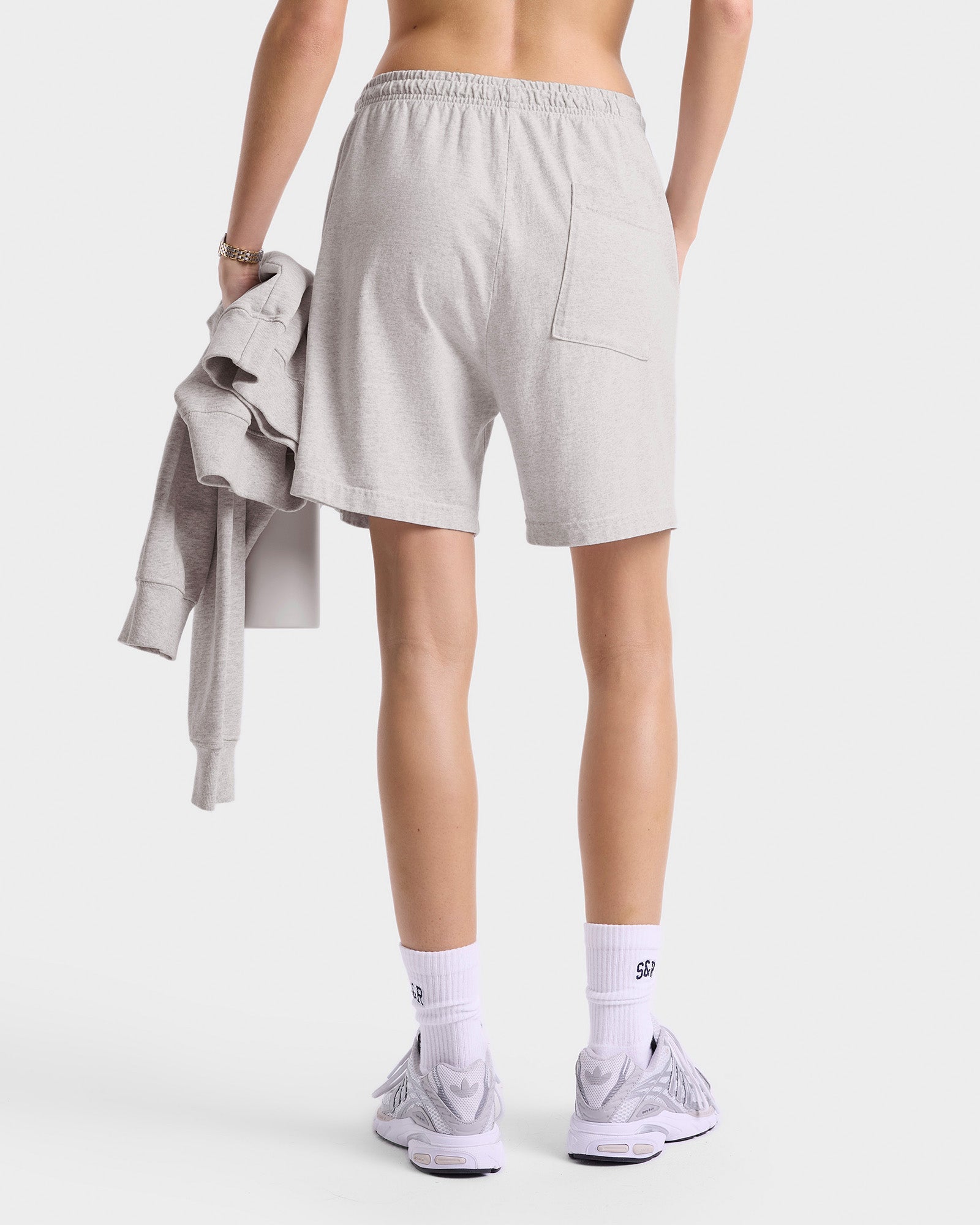 California Gym Short - Heather Gray/Alpine