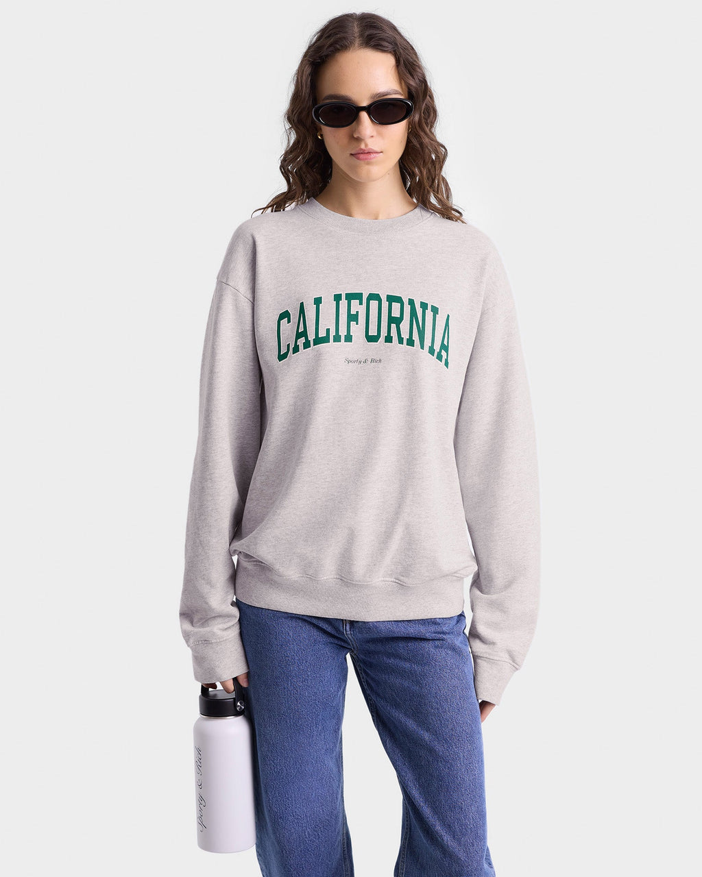California Crewneck - Heather Gray/Alpine