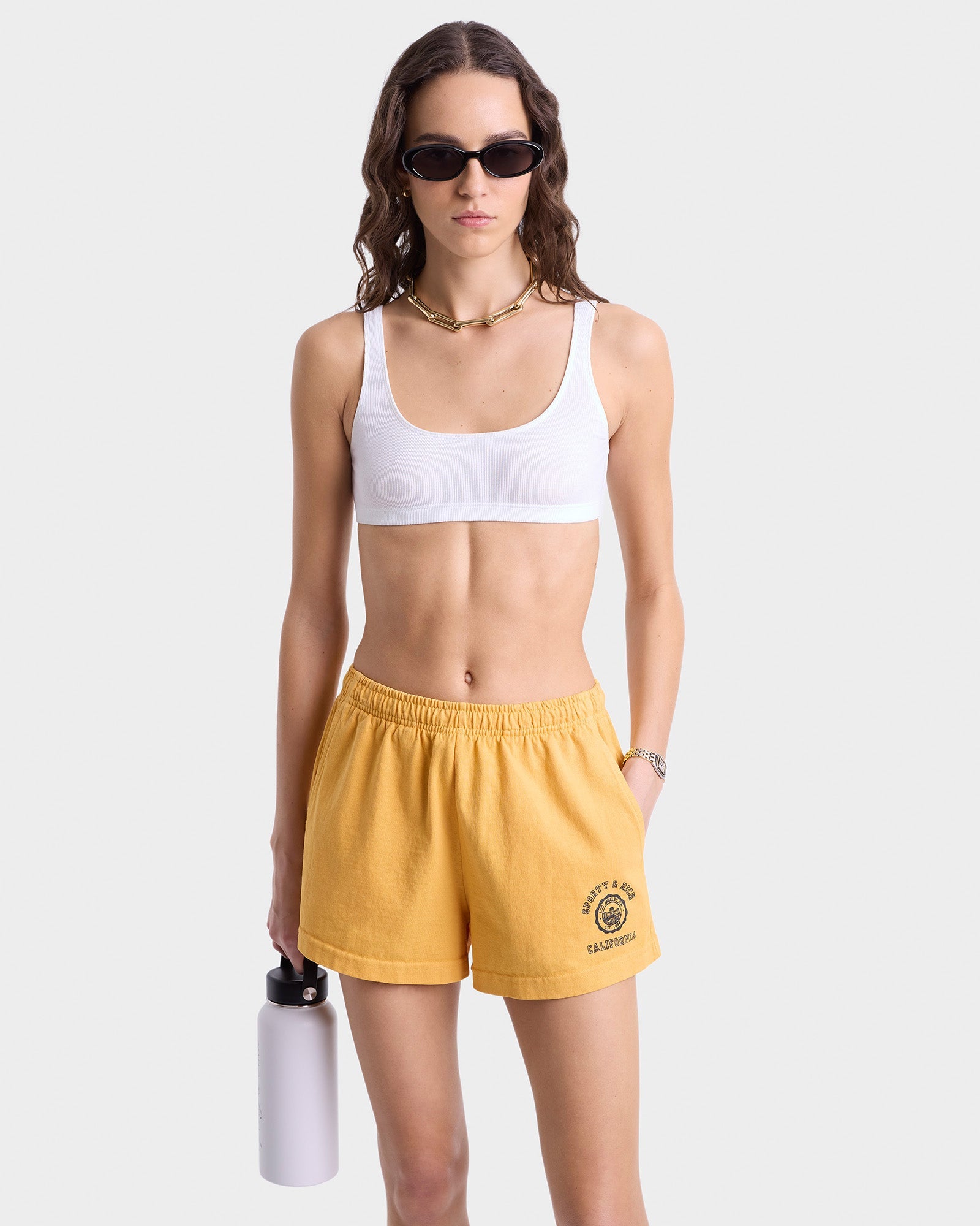 California Emblem Disco Short - Faded Gold