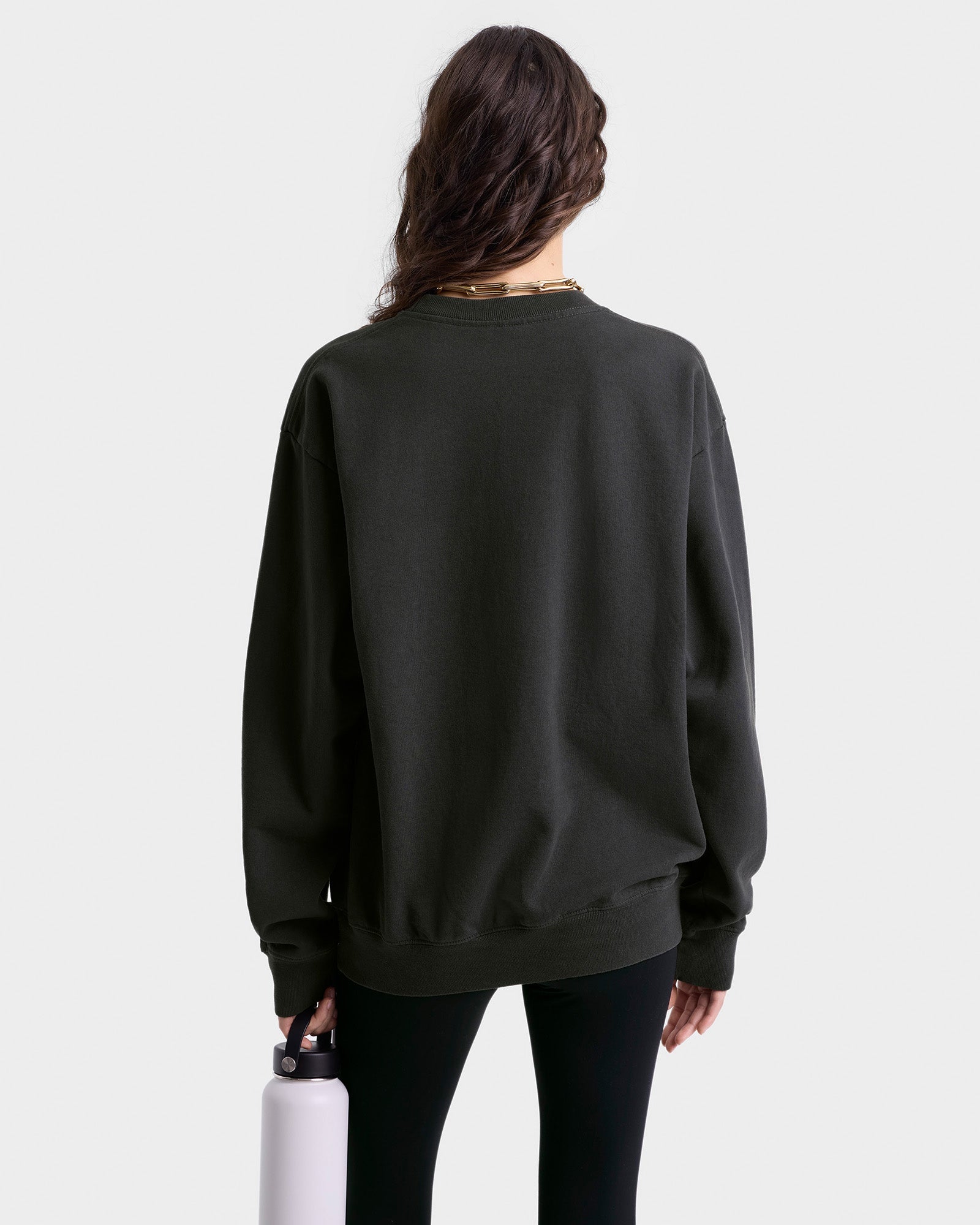 California Emblem Crewneck - Faded Black/White