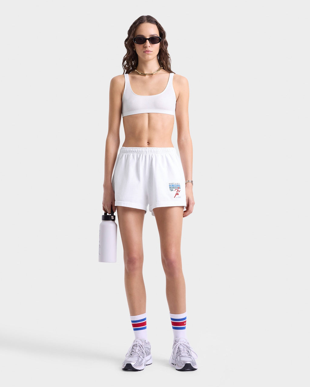 LA Marathon Disco Short - White/Multi