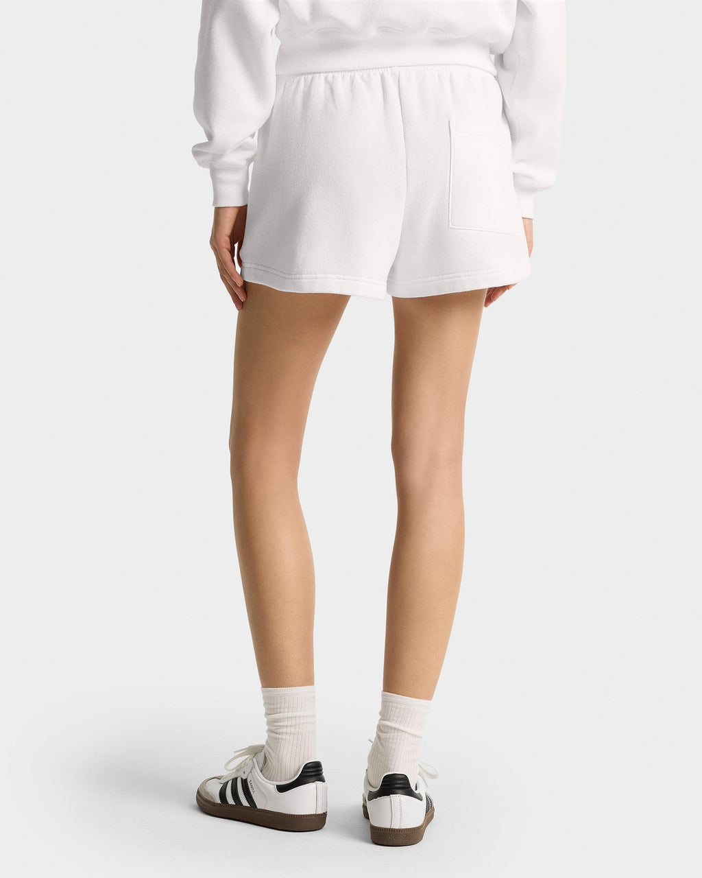 Serif Logo Soft Disco Short - White/Navy