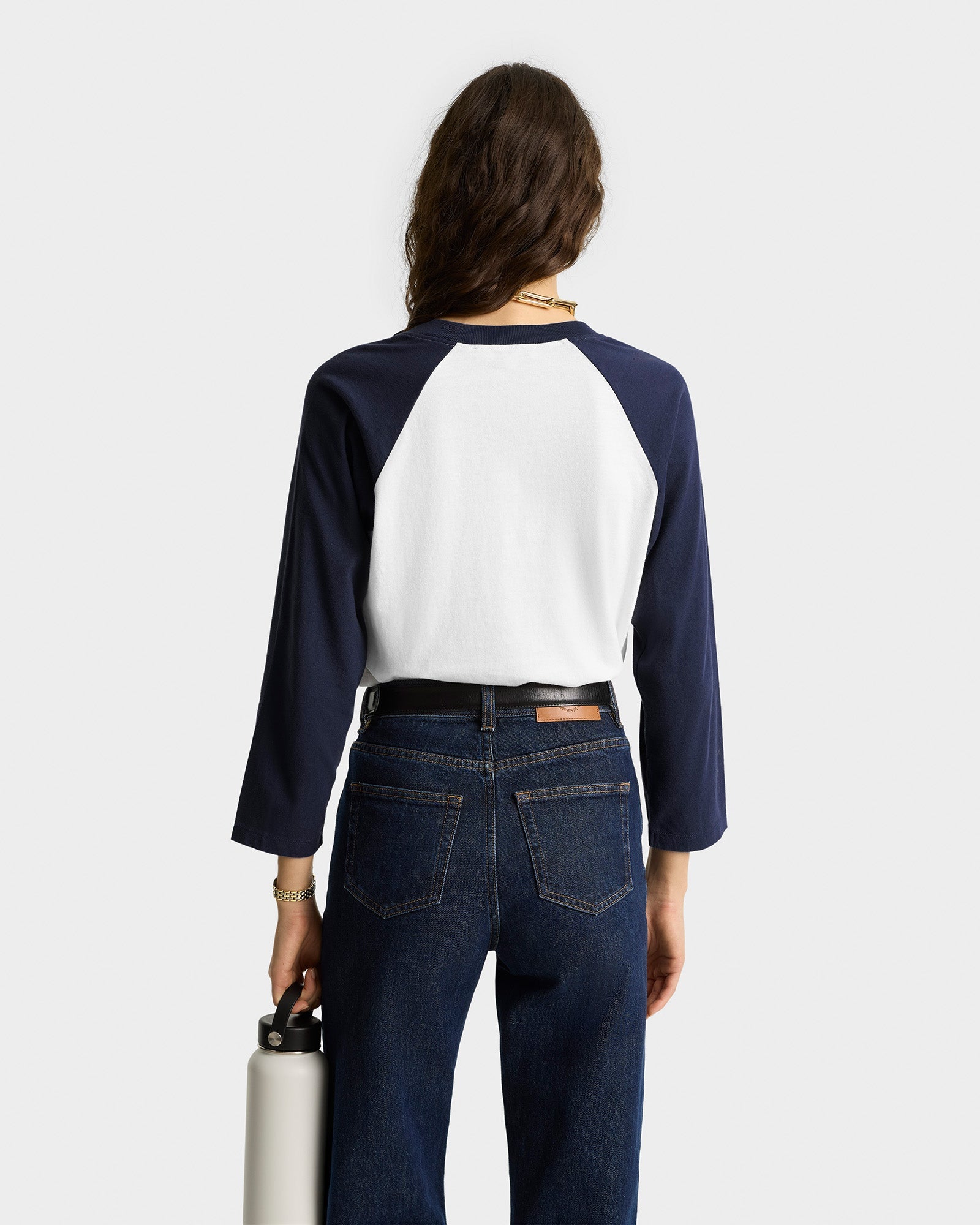 California Emblem Soft Baseball Tee - White/Navy