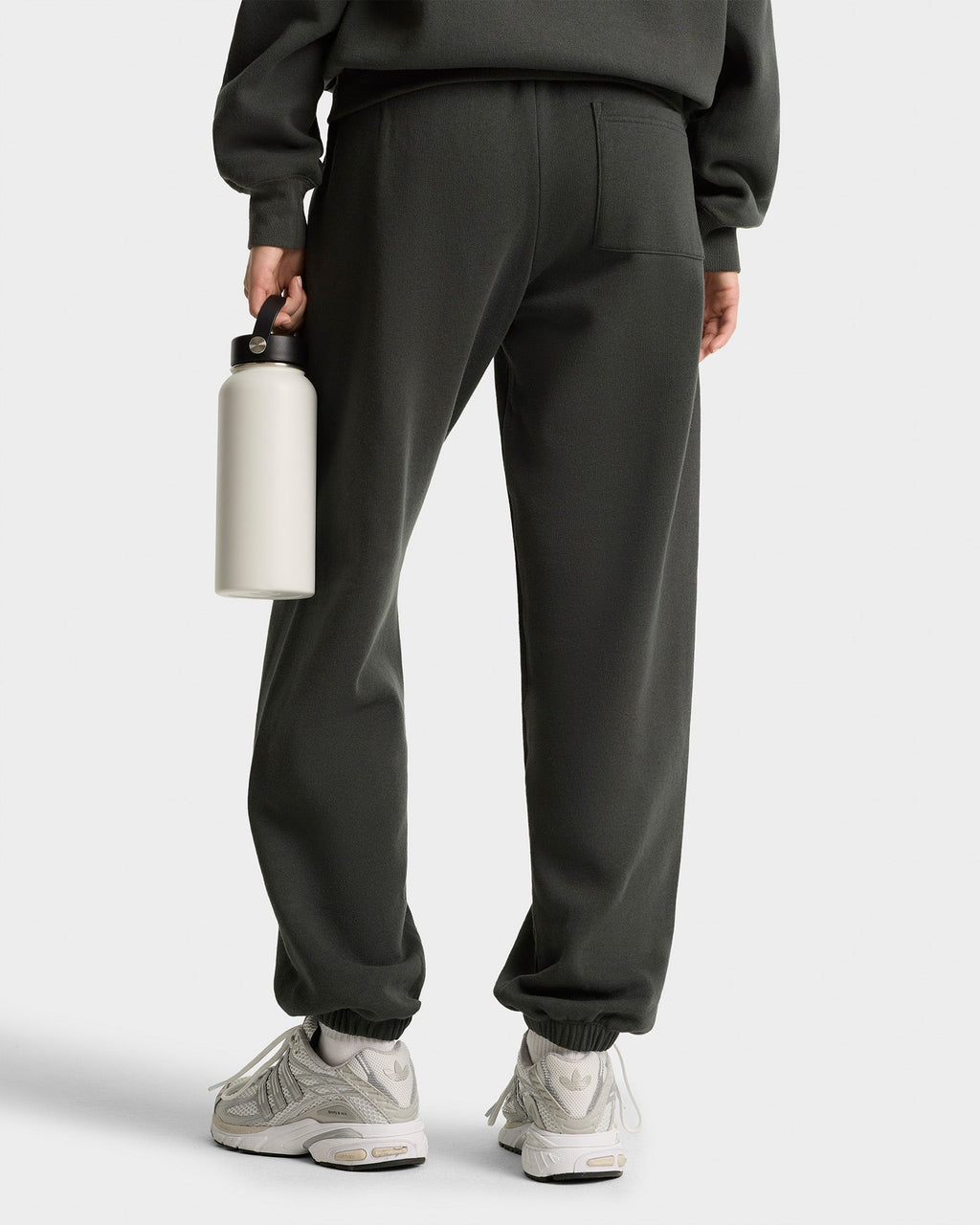 Serif Logo Soft Sweatpant - Faded Black/White