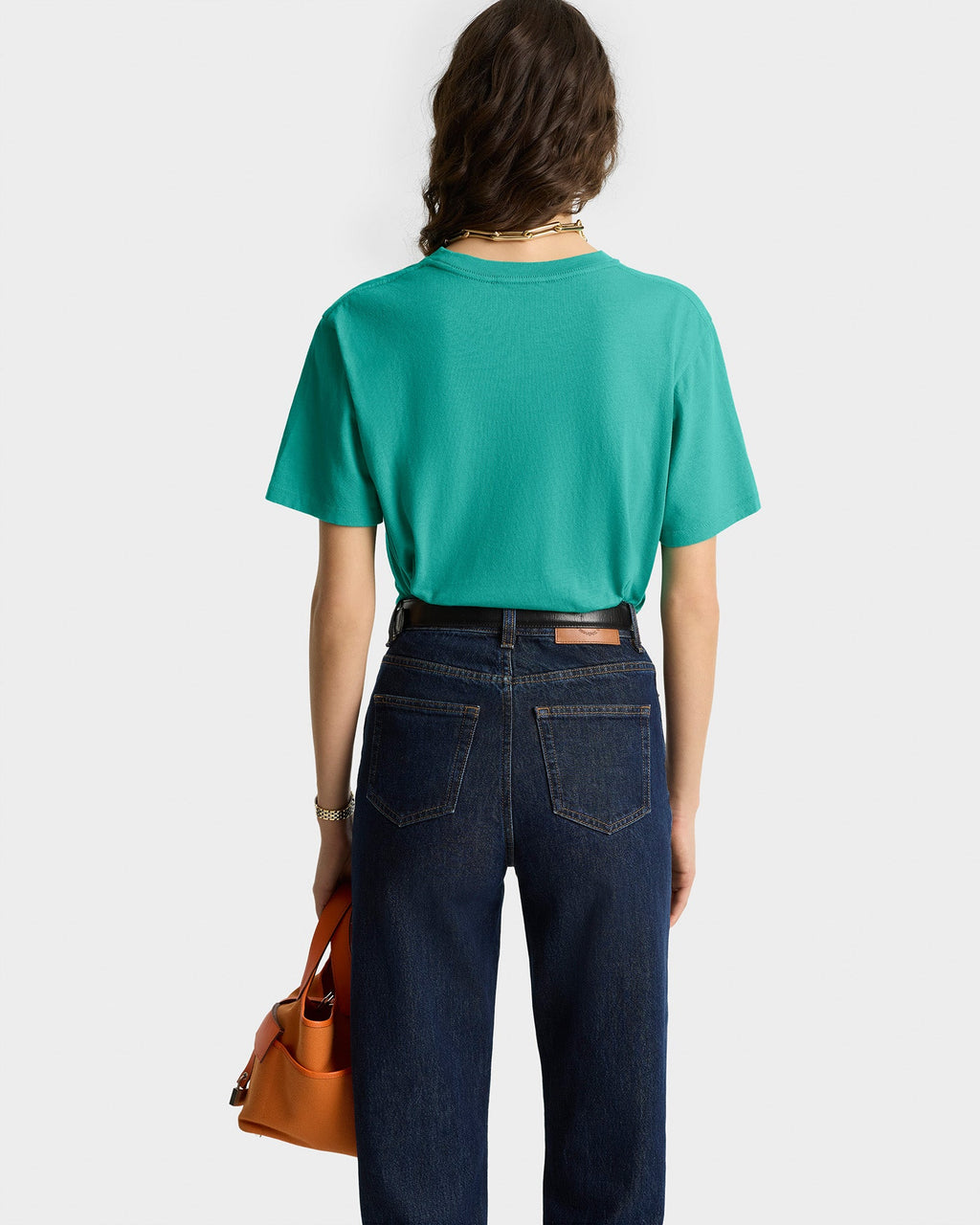 Varsity Crest Soft T-Shirt - Spring Green/White