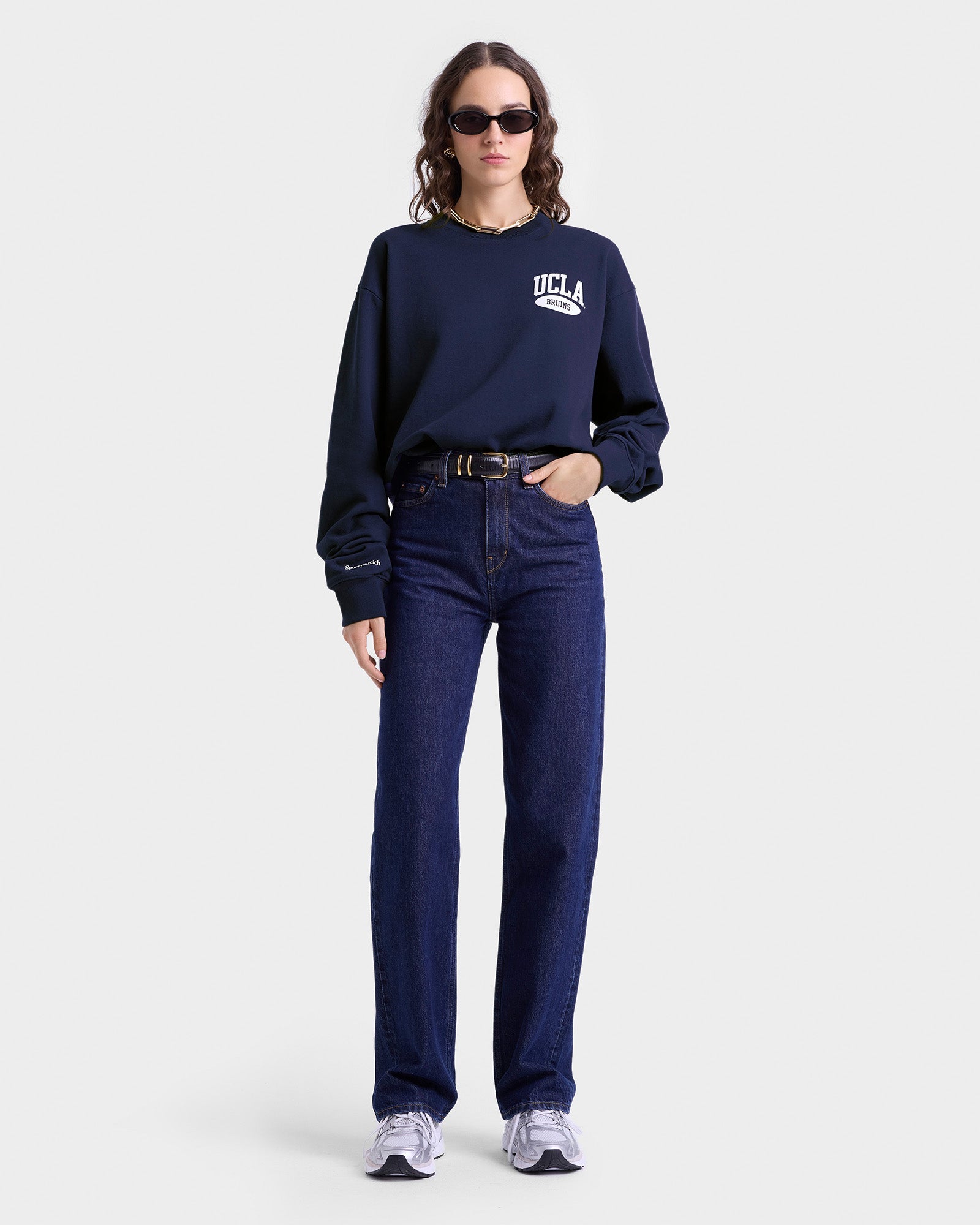 Westwood Crewneck - Navy/White