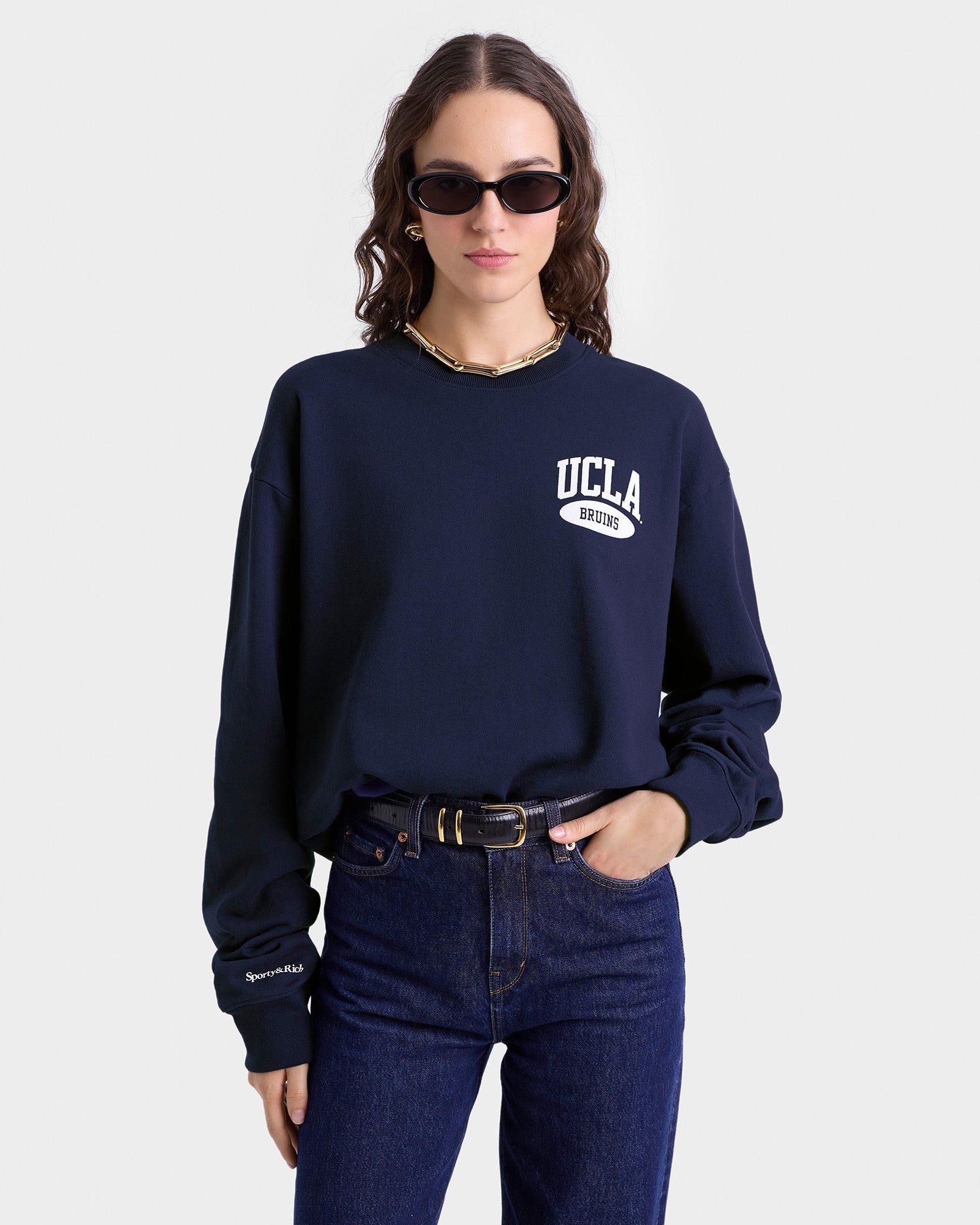 Westwood Crewneck - Navy/White