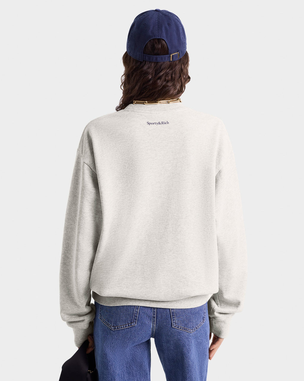 UCLA Crest Crewneck - Heather Gray/Navy