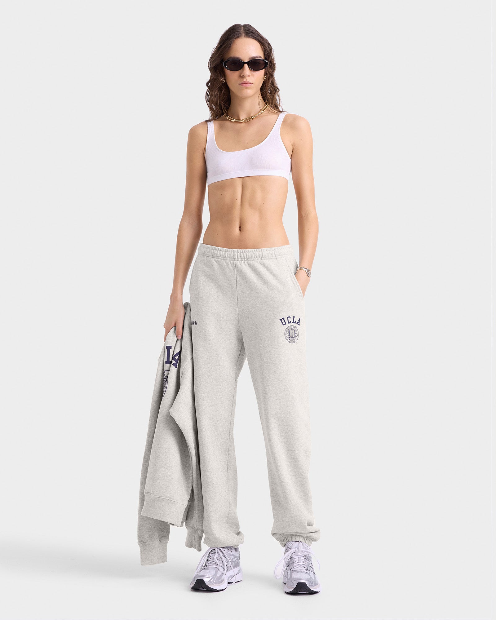 UCLA Crest Sweatpant - Heather Gray/Navy