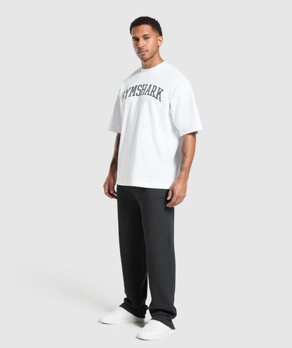 Gymshark Waffle Straight Leg Joggers - Black