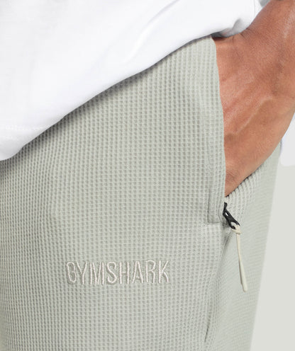 Gymshark Waffle Shorts - Stone Grey