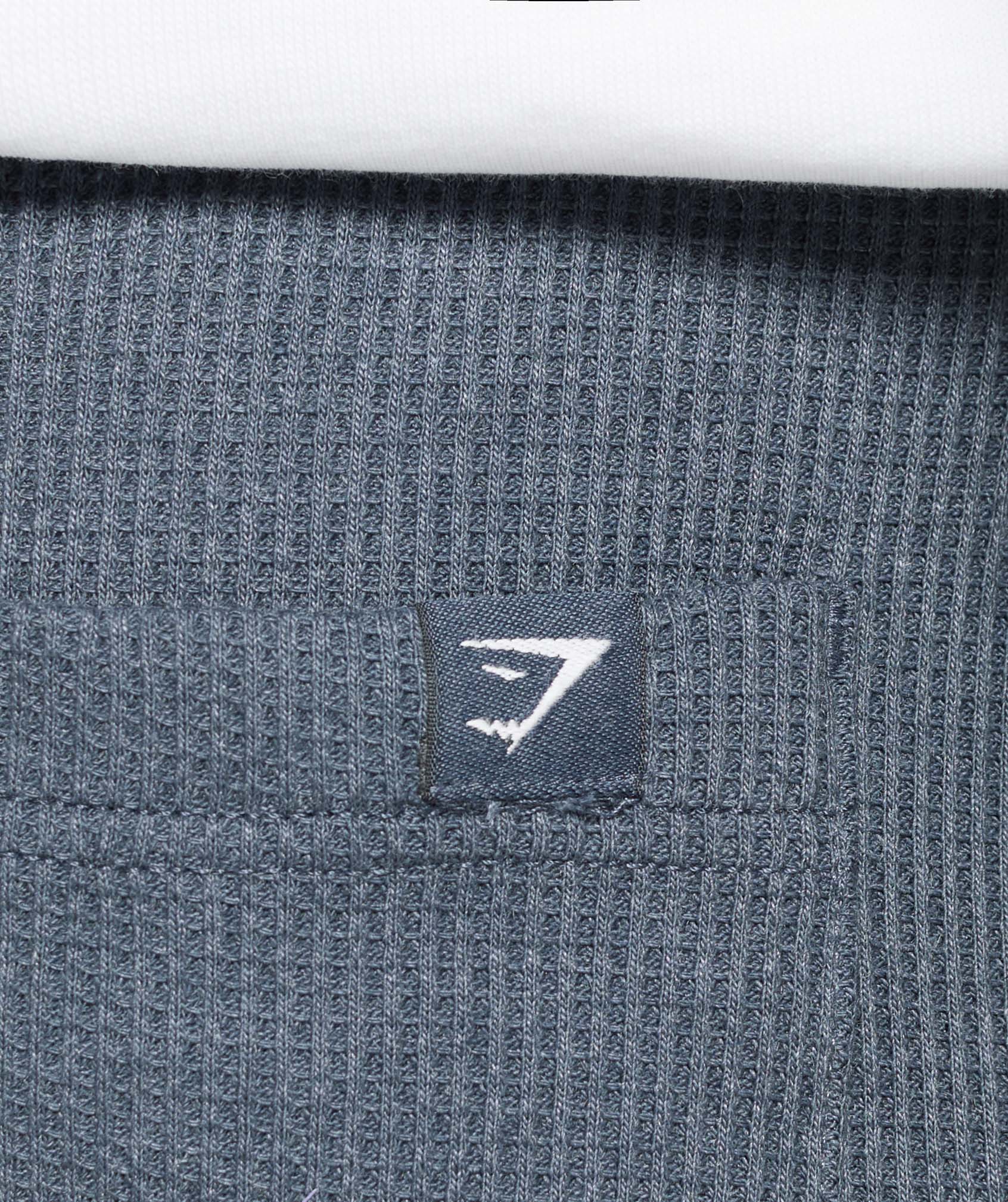 Gymshark Waffle Shorts - Titanium Blue