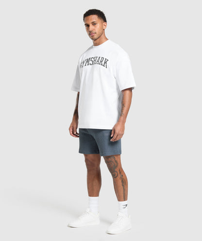 Gymshark Waffle Shorts - Titanium Blue