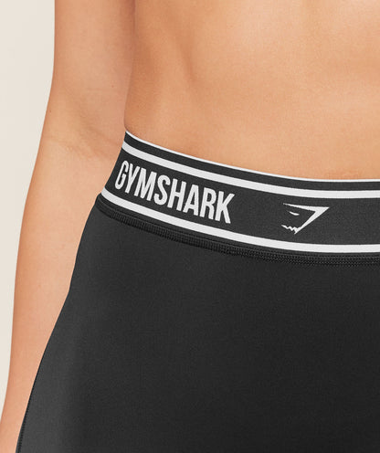 Gymshark Waistband Logo Leggings - Black