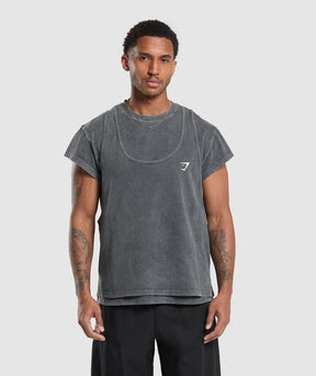 Washed Double Layer T-Shirt 114