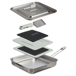The Wildfare Pro Square Pan Cookset 5-piece set