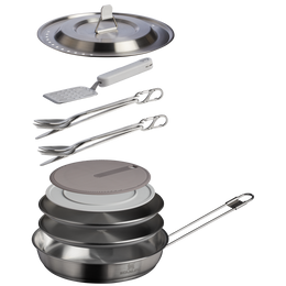 The Wildfare Pro Fry Pan Cookset 15-piece set