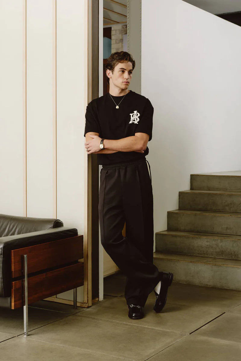 Monogram t-shirt - black/ecru