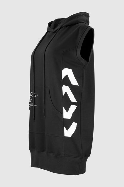 ARROWS SLEEVELESS HOODIE